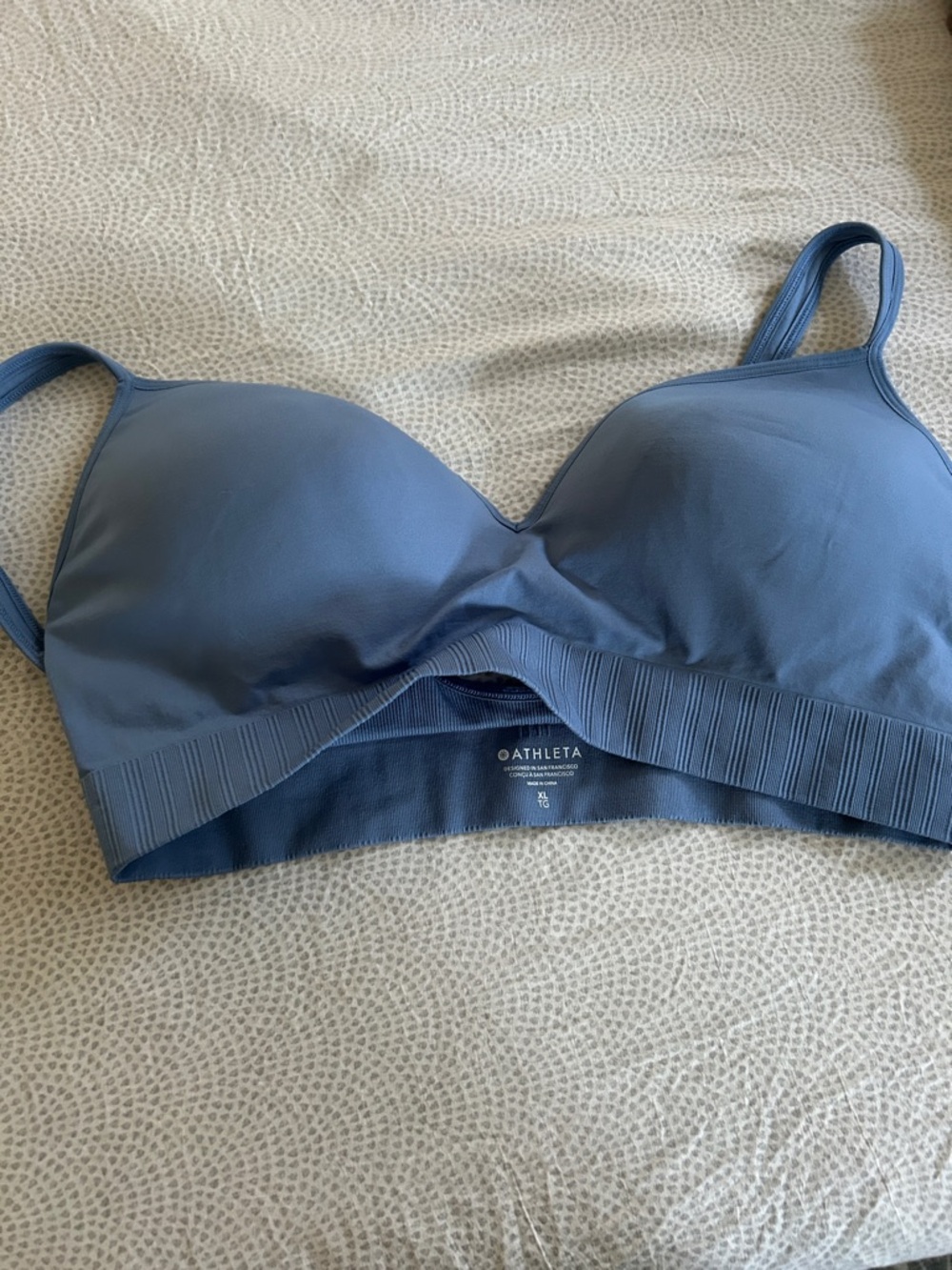 Athleta Light Support Bra in Slate Blue Gray
